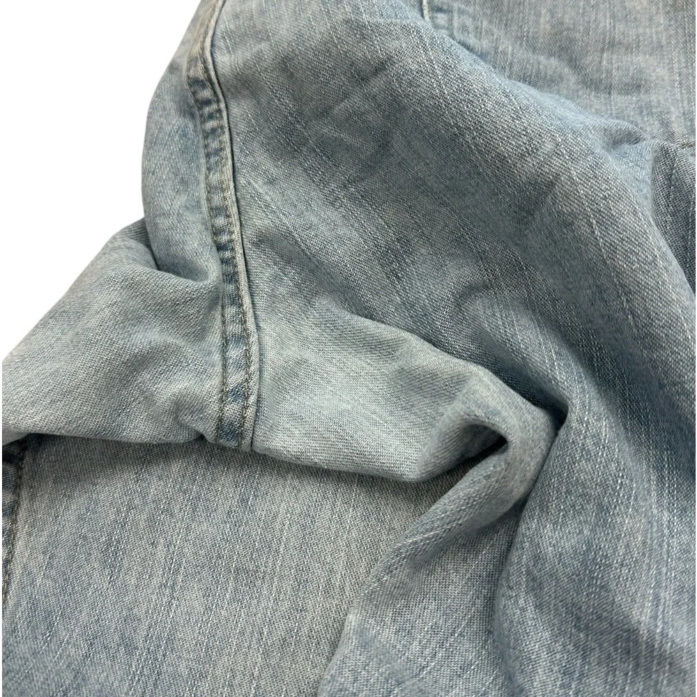 Men’s light‎ fade vintage Red camel denim jeans boot cut jeans size 38/34